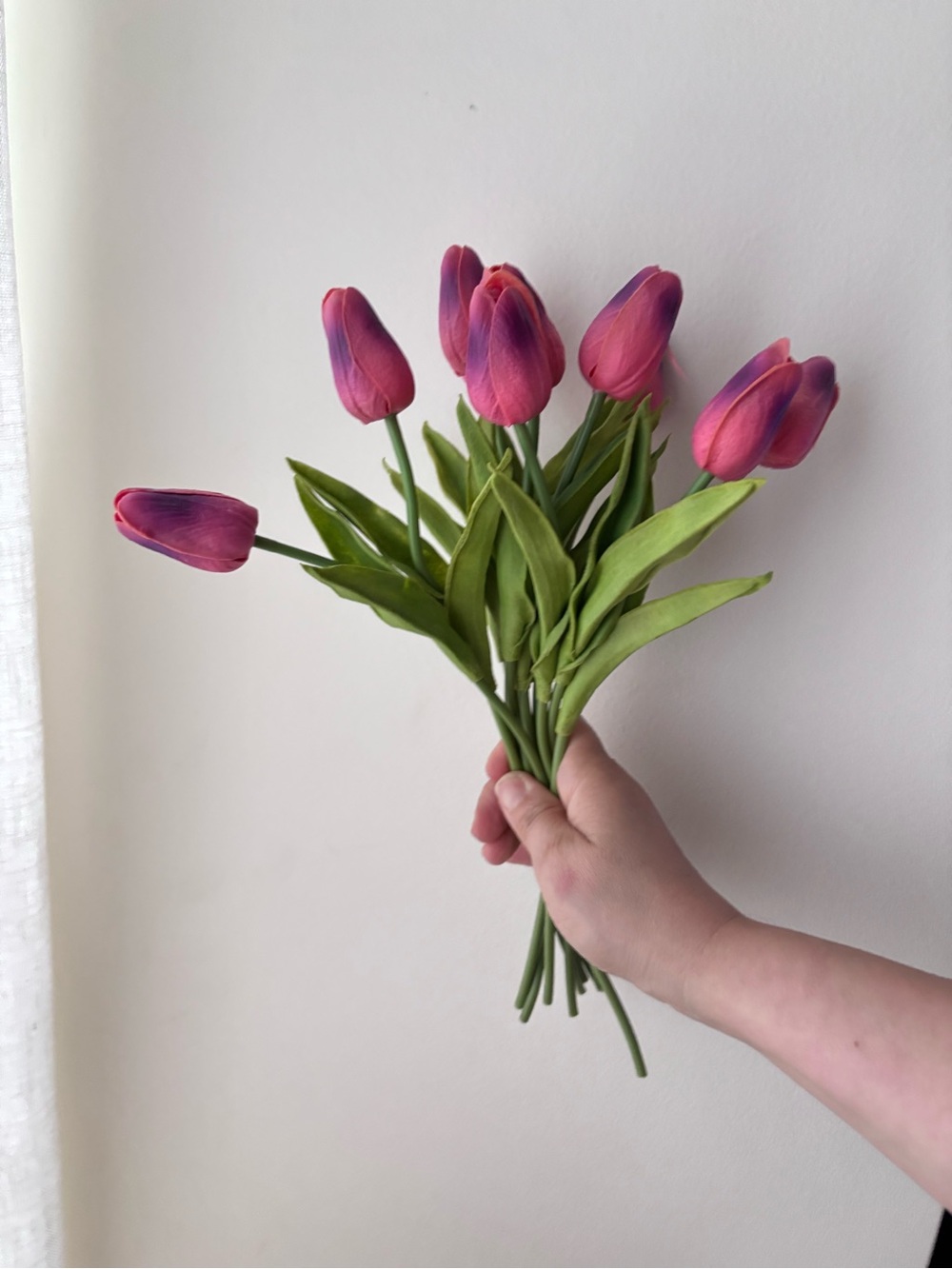 10 Pink Tulip Artificial Bouquet - Home Accents